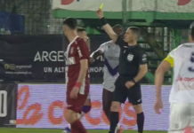 Fază controversată la FC Argeș – CFR Cluj, cu Istvan Kovacs la centru faza-ciudata-la-fc-arges-–-cfr-cluj,-cu-istvan-kovacs-in-prim-plan:-de-ce-mai-dai-cartonas-galben?